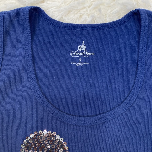 Disney Parks Walt Disney Mickey Mouse Blue Tank Top Size S - Picture 7 of 7